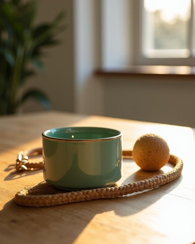 Sustainable pet bowls and eco-friendly accessories